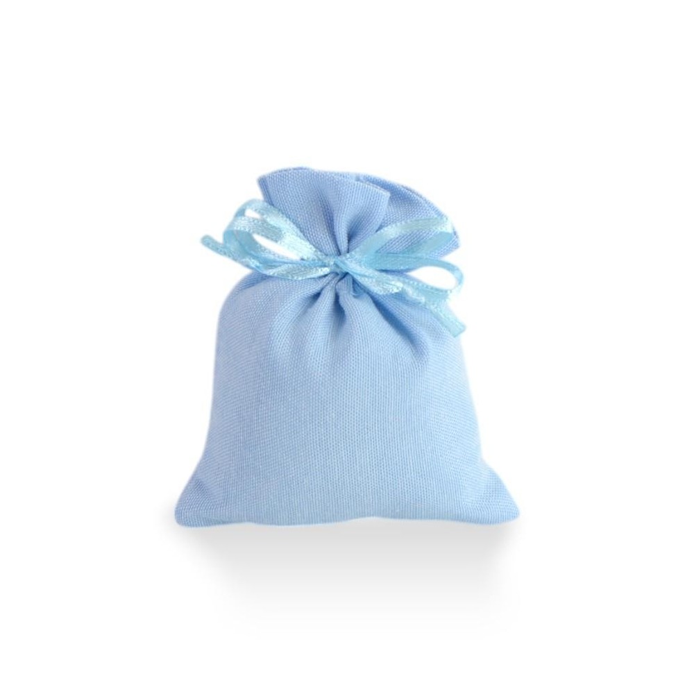 SACCHETTO COTONE CELESTE PICCOLO 8X10